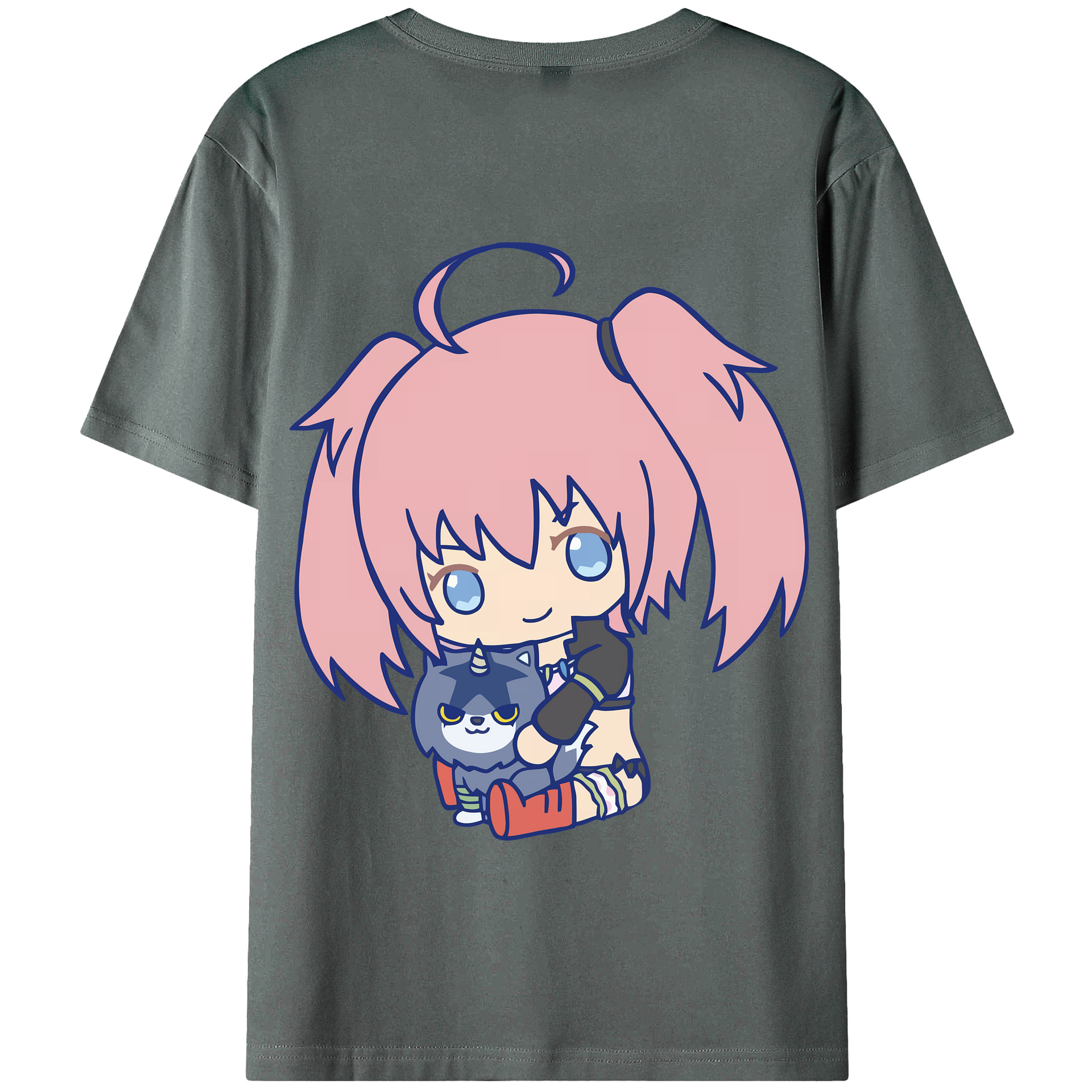 （画像用） 転スラ Regarding Reincarnated to Slime 綿100％半袖Tシャツ（背面プリント）